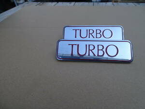  эмблема ~TURBO"/ нержавеющая сталь - мясо толщина - 7 сокровищ отделка / Британия Bentley фирма A 2405-RR