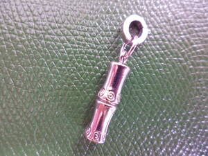 GUCCI Gucci bamboo бамбук очарование серебряный серебряный 6mm 20mm застежка стиль брелок для ключа 