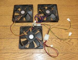 3 piece set operation guarantee 12cm angle case fan 25mm thickness 