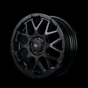 MID NITROPOWER M28 BULLET (セミグロスブラック/マシニング) アルミホイール4本セット 16×7.0J 5H PCD114.3 +40 ナイトロパワー