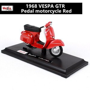 1:18 Piaggioスクーター 1968 Vespa GTR ローマの休日 バイク オートバイ 合金 模型 ミニカー