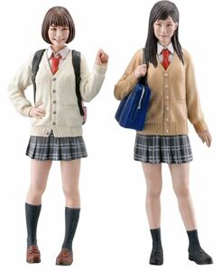 【送料無料】1/12スケール 女子高生 jk2セット フィギュア プラモデル ガレージキット 未塗装 未組立