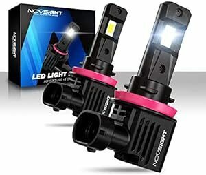 NOVSIGHT H11 LEDヘッドライト H8/H9/H16 新車検対応 一体型 ledバルブ 車/バイク用 DC9-32