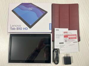 Lenovo Tab B10、10.1型ワイド、WiFiモデル、Android、ケース(色：アンバー)・SDカード(16GB)・フイルム付