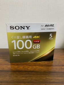 新品 未使用 sony ブルーレイディスク 100GB 5枚 5BNE3VEPS2 BD-RE XL