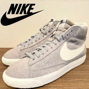 NIKE BLAZER MID PRM VNTG ナイキ ブレーザー ミッド プレミアム メンズ グレー 638261-012 ハイカットスニーカー 27cm