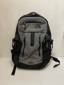 【FK0517】THE NORTH FACE バックパック リュックサック グレー×ブラック デイパック 縦50cm×横30cm×マチ14cm ザ・ノースフェイス