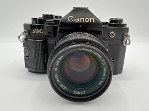 Canon A-1 ブラック キャノン レンズ FD 50mm 1:1.4 ボディレンズセット 動作未確認 ジャンク