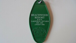 ビンテージ・モーテルタグ・キーホルダー・タグ/BEACHWOOD RESORT ・オンタリオ州・カナダ