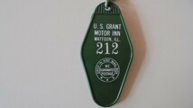 ビンテージ・モーテルタグ・キーホルダー・タグ/U.S.GRANT MOTOR INN ・マットゥーン・イリノイ州 ・212_画像1