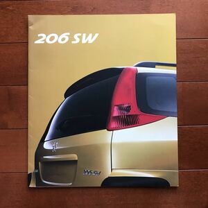  Peugeot 206SW 02 year 9 month issue catalog 