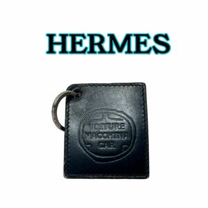 HERMES Hermes VOITURE MACCHINA CAR car automobile square charm key holder key ring bag charm bok scarf black 