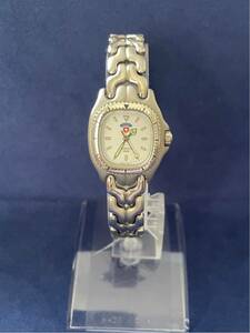 中古レディース腕時計 AUREOLE quartz オレオール 4N SW-358L レトロ コンビカラーウォッチ クォーツ (4.25)