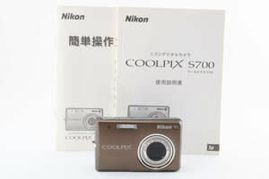 ★外観美品 現状品★ Nikon ニコン COOLPIX S700 コンパクトデジタルカメラ 一部難あり