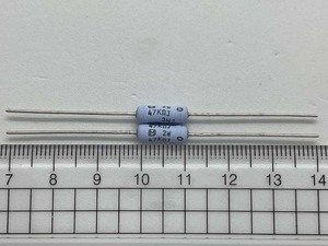 酸化金属皮膜抵抗器 47kΩ, ２W, ±5% ERG2SJ473 (2本) (Panasonic) (出品番号742)