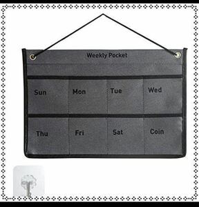 [139] calendar pocket wall pocket . medicine calendar 1 months small articles storage 