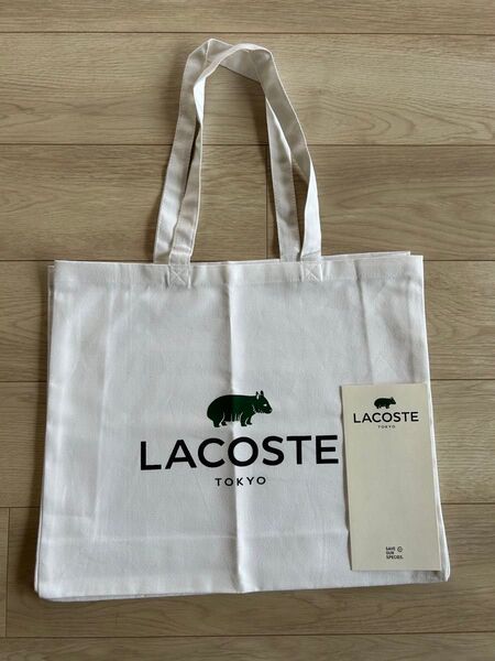 ☆未使用☆ LACOSTE ラコステ トートバッグ 絶滅危惧種 ウォンバット