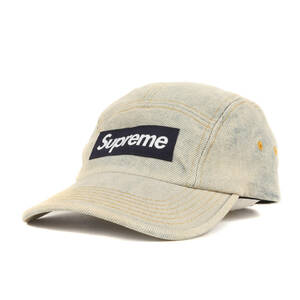 Supreme シュプリーム キャップ 23SS ダーティー インディゴ デニム ボックスロゴ キャンプキャップ Denim Camp Cap ダーティーインディゴ