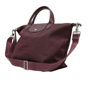 LONGCHAMP ロンシャン バッグ ダークレッド サイズ:M ル プリアージュ ネオ M 2WAY ナイロン バッグ トートバッグ ハンドバッグ 折り畳み