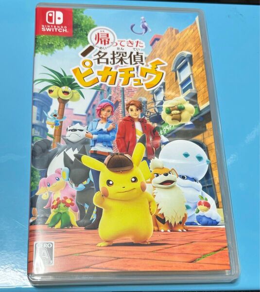 【Switch】 帰ってきた 名探偵ピカチュウ 名探偵ピカチュウ Switch ポケモン 美品 名探偵