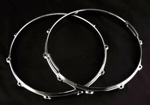 Mapex 2.3mm Power Hoop 14inch, 10 hole For Snare スティールパワーフープ、トリプルフランジ　新古品 綺麗 即決！