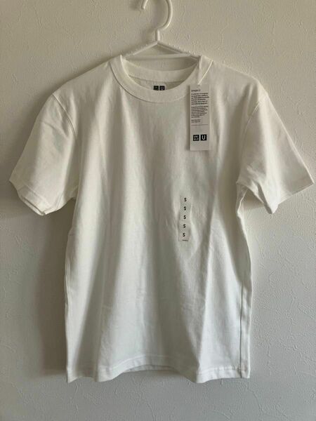 ユニクロ クルーネック Tシャツ S 綿100% ホワイト 白