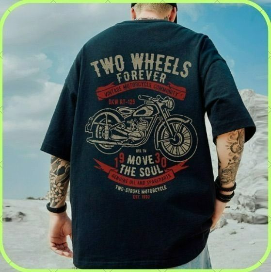 【匿名配送】メンズ 黒 XL Tシャツ プリントストリート 韓国 バイク 夏