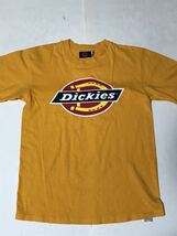 USA製 90s★Dickies ディッキーズ Tシャツ OLD アメリカ製 プリント 黄色 イエロー★_画像1