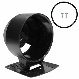 【送料無料】[1連] メーターケース 汎用 60mm ブラック/黒 増設 メーター カバー フード オートゲージ デフィ ブースト 水温 油温