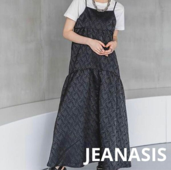 JEANASIS｜ジャガードボリュームキャミワンピース｜新品 タグ付き