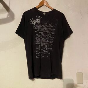 2007年 ビーズ B'z ハリウッドロックウォーク殿堂入り 記念TシャツL バンドT 古着 