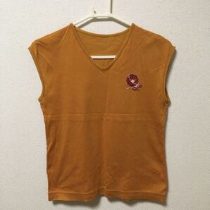 【最安値!!1点限り!!】マスタードイエロー ノースリーブTシャツ