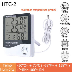 2つのワイヤレスインテリジェント電気温度計,2021と1ピース,湿度センサー,デジタル温度計,7689