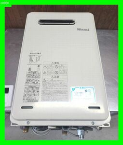 o0860 税込特価！ リンナイ ガス給湯器 16号 2022年 給湯専用 RUX-A1615W-E リモコン1個 屋外壁掛形 都市ガス 天然ガス　中古 清掃済