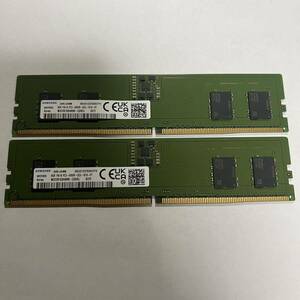 動作確認済み Samsung DDR5-4800 8GB x2 16GB M323R1GB4BB0-CQK0L メモリ サムスン PC 