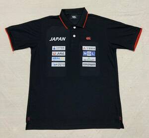 canterbury регби Япония представитель рубашка-поло M размер used