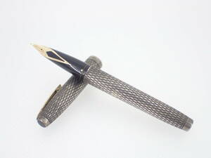 SHEAFFER Sheaffer fountain pen 14K 585 silver stationery writing implements present condition goods 