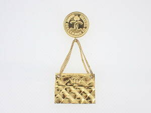 CHANEL Chanel брошь 23 matelasse сумка здесь Mark монета Gold Vintage аксессуары модные аксессуары бренд товар 