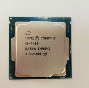  used CPU Core i5-7400 operation verification ending 