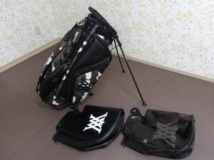 アニューゴルフ ANEW GOLF キャディバッグ INDI CAMO STAND BAG インディカモスタンドバッグ AGDUUSB03BKF BLACK