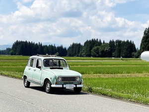 【個人出品】普通に乗れる機関好調なルノー４　キャトル　車検取立て　希少な角メーターと2段フロントグリルのキャトル