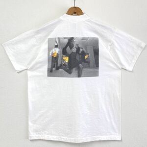 90s【HITACHI】MOBILIZED COMPUTING Tシャツ size XL 裾袖シングル 企業物フォトプリントTee アメリカ古着 デッドストック/日立 アップル