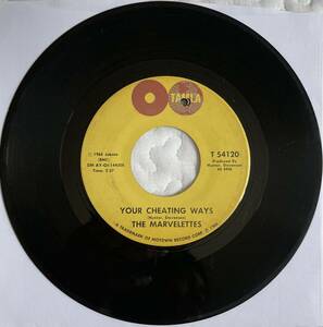 THE MARVELETTES『YOUR CHEATING WAYS』〈TAMLA T54120〉◆MOTOWN, R&B, SOUL, 60’S GIRLS POP