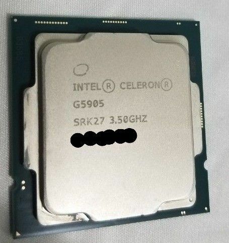 Intel Celeron G5905 10世代CPU 動作確認済