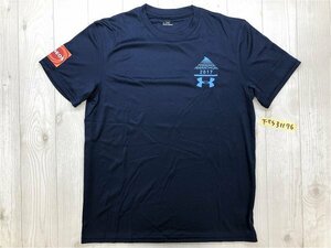 タグなし新品！UNDER ARMOUR アンダーアーマー メンズ 横浜マラソン 2017 ドライ 半袖Tシャツ ネイビー