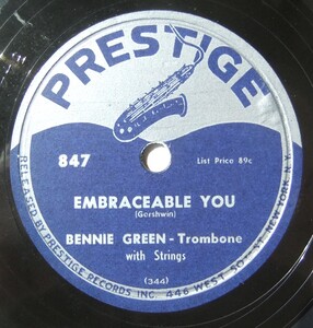 ◆ Bennie Green ◆ Обнаруженную вас / Stardust ◆ Prestige 847 (78RPM SP) ◆