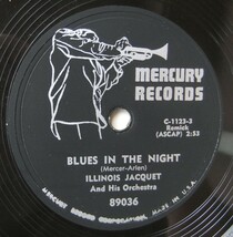 ◆ ILLINOIS JACQUET ◆ Blues In The Night / What ' s The Riff ◆ Mercury 89036 (78rpm/SP) ◆_画像2