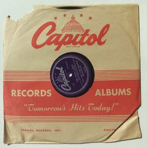 * ART VAN DAMME Quintette * The Man I Love / I Know That You Know * Capitol 15322 (78rpm SP) *