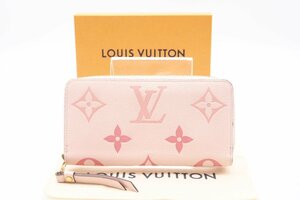 ☆安心の３大保証☆ Bランク ≪LOUIS VUITTON ルイ ヴィトン/ジッピーウォレット≫ M80403 アンプラント バイザプール ピンク ロゴ 送料込