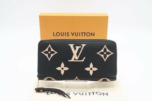 ☆安心の３大保証☆ Bランク ≪LOUIS VUITTON ルイ ヴィトン/ジッピーウォレット≫ M80481 モノグラム アンプラント バイカラー ブラック